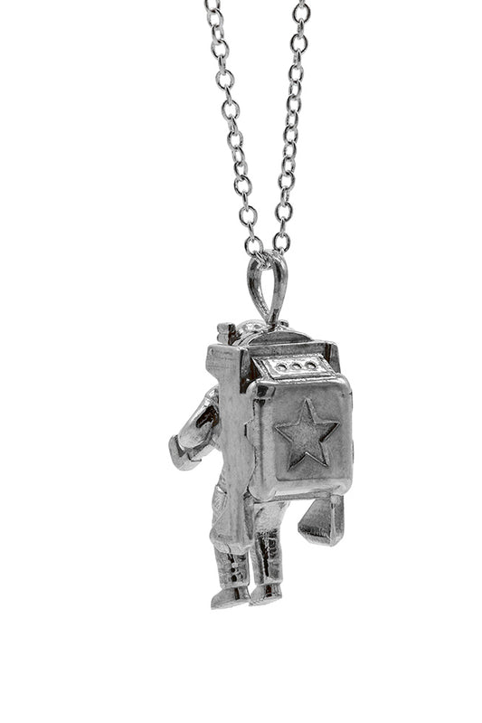 Spaceman Pendant with Diamond